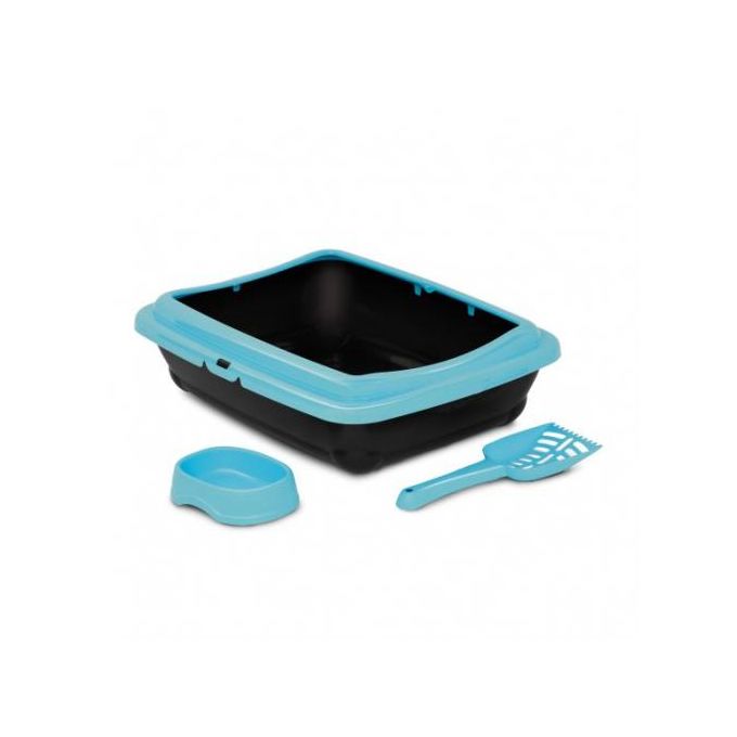 kit complet bac a litière + pelle + gamelle