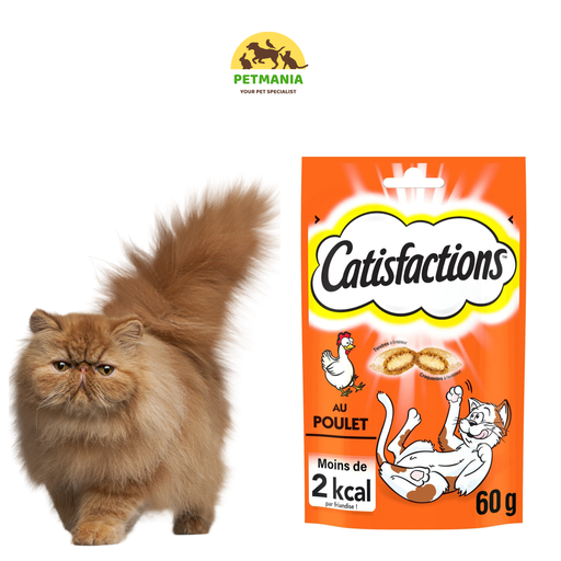 Friandises Catisfactions au Poulet pour chat et chaton 60g
