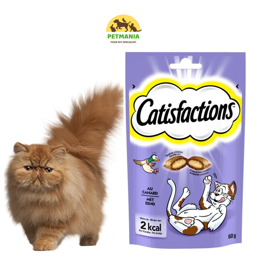 CATISFACTIONS™ Friandises au canard pour chat et chaton 60g