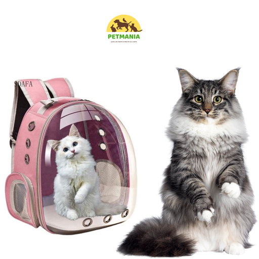Sac à Dos Transparent Rose pour Animaux