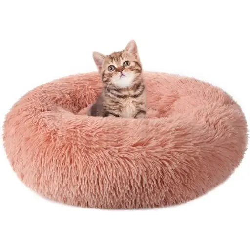 Coussin rond pour chat et petit chien